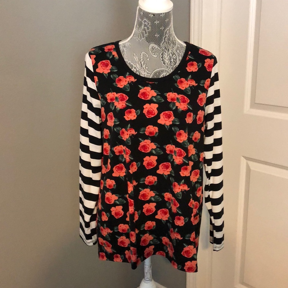 Floral long sleeve top
